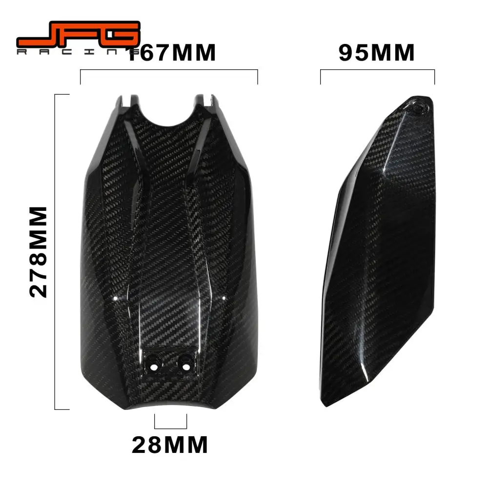 Funparts Battery Cover Carbon Fiber Fairing Durable Motorcycle Accessories For Talaria Sting MX3 MX4 Electric Vehicle Dirt Bike