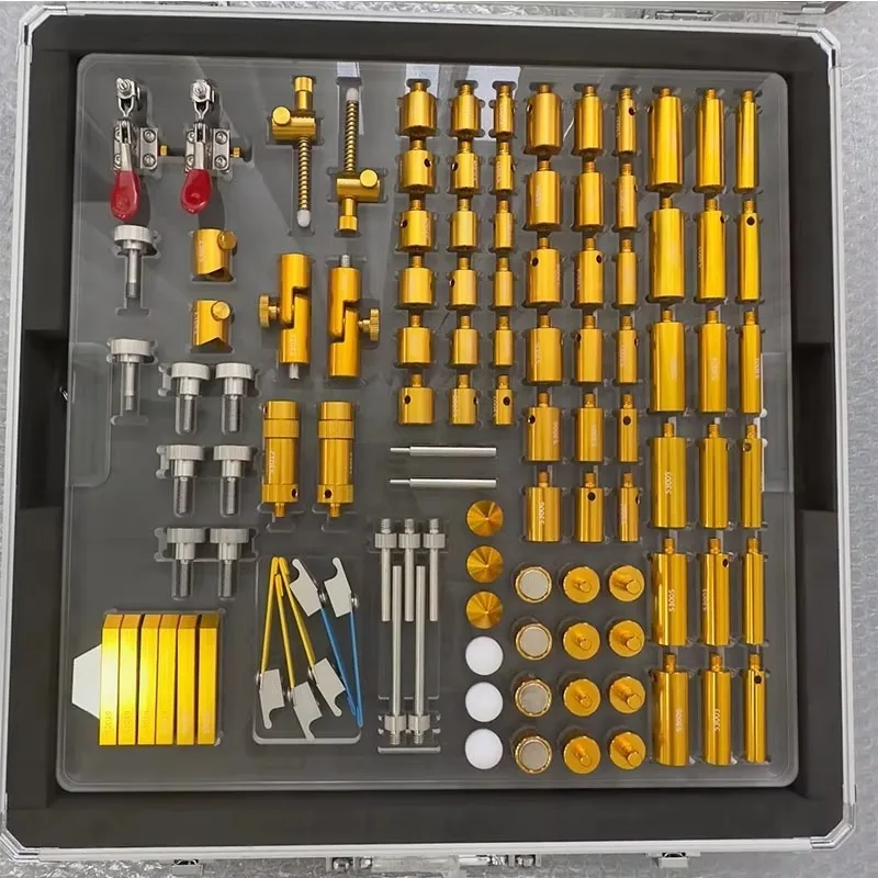 

Rhine High Precision Coordinate Measurement Machine Workpiece Tool Holder 108 PCS/Set Aluminium CMM Instrument Parts Accessories