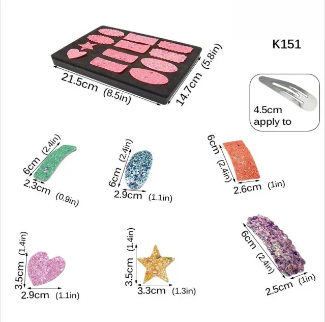 Diy Knife Mold Clip Shapes Wooden Cutting Dies Leather Cutting Mold Hair Clips Suitable For Common Big Shot And Sizzix Machines