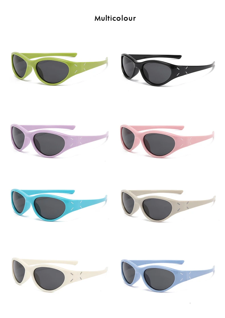 Neue Mode Cat-eye kinder Brille Outdoor Sonnenschirm Anti-uv-Silikon Polarisierte kinder Sonnenbrille 23089 – Detail 9