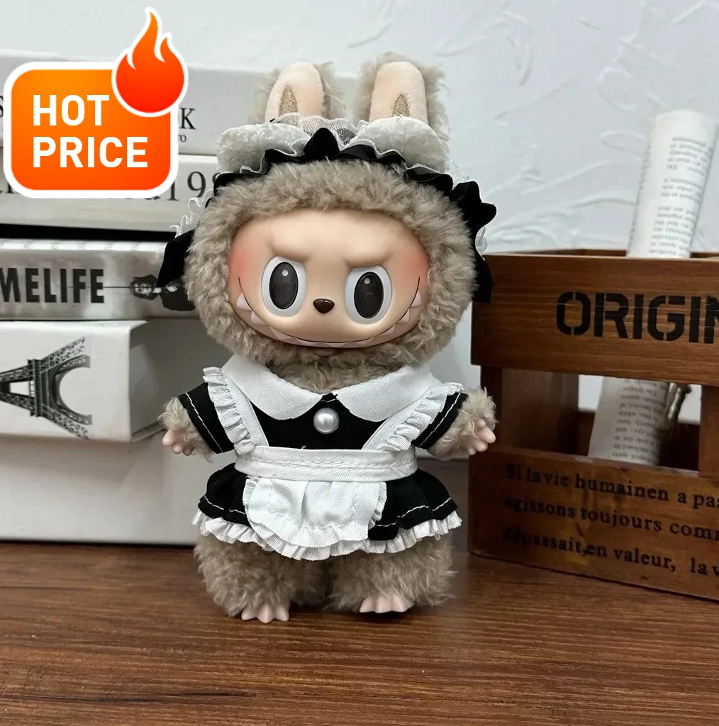 

17cm Labubu clothes Plush Toy Multiple Styles Clothing Set Outfit Accessories Trendy Play Clothing Labubu Clothes（no doll）