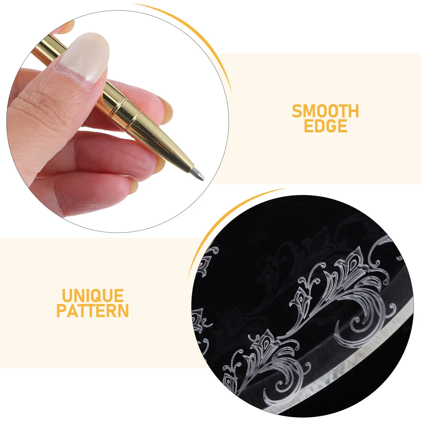 Gold Wedding Guest Pen with Sturdy Heart-Shaped Base Smooth Writing Metal Ballpoint for Bridal Shower Engagement Signing
