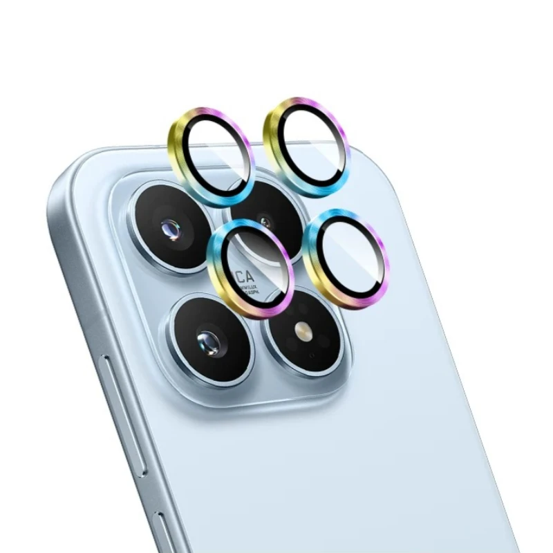 For XiaoMi 17 Pro Max Metal Ring Glass Camera Protectors For Xiaomi17 17pro Aluminium Alloy Tempered Glass Positioning Lens Film
