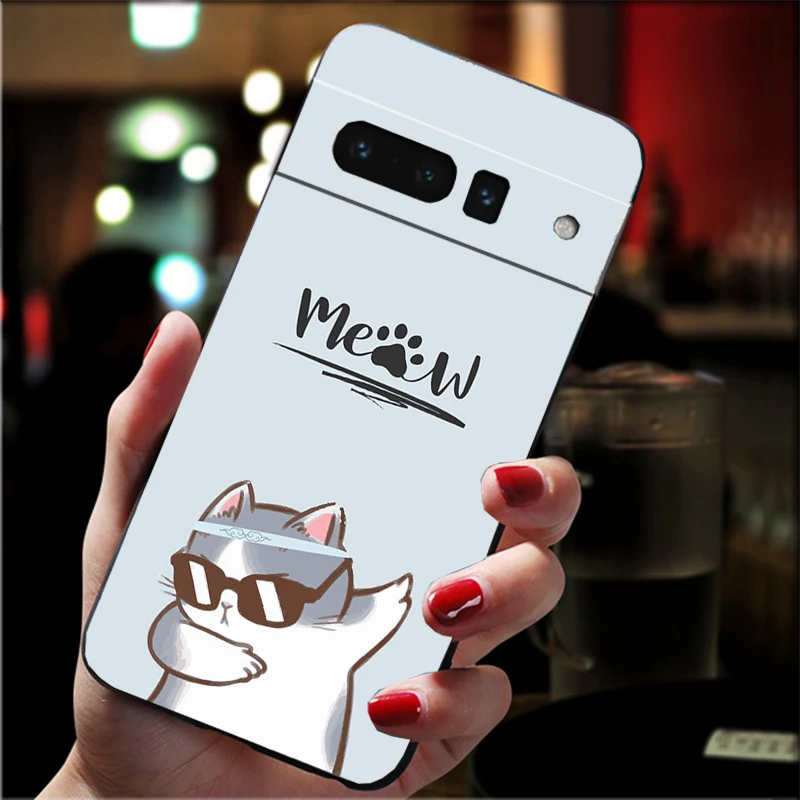 Custodia per telefono per Google Pixel 10 9 Pro XL 9A 8 7 6 Pro Pixel 8A 7A 6A Pixel 8 7 6 5 Custodia per gatti