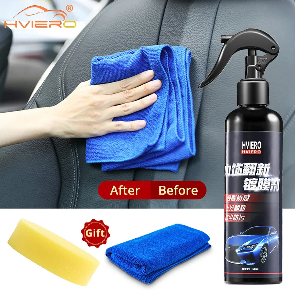 Car Interior Cleaning Accessories Retreading Agent Paint Instrument Panel Dial Wax Dust Proof Glaze Plastic Leather Care Coating