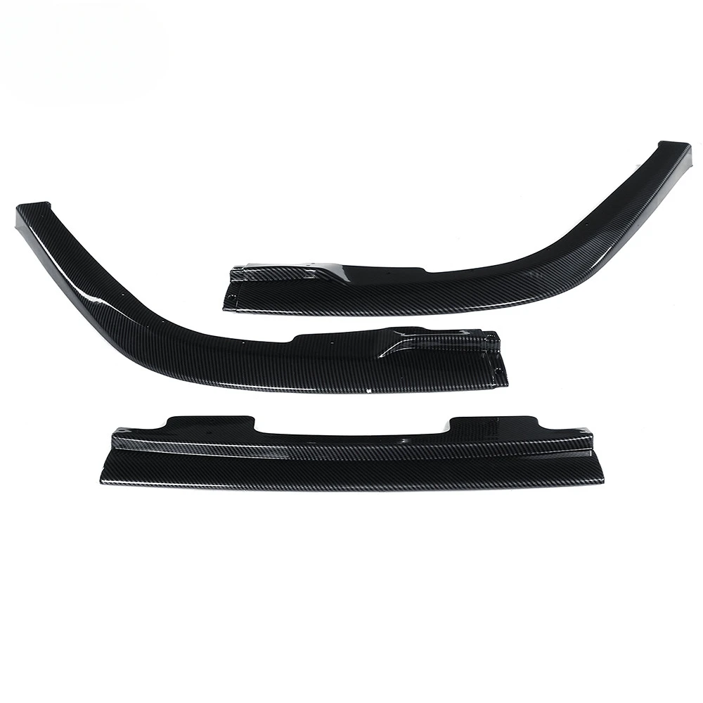 Fits 06-07 Subaru Impreza WRX STI S204 Front Bumper Lip 3 PCS Spoiler Splitter PP Front Lip Corner Auto Parts