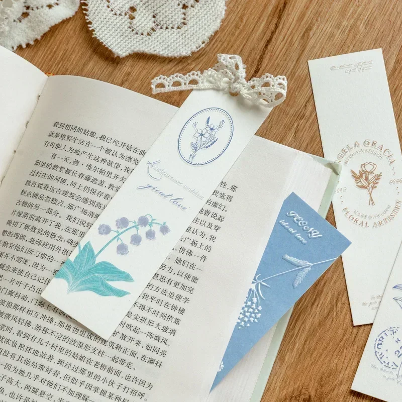 

20Pcs/Set Retro Aesthetic Floral Bookmark Vintage Flowers Paper Bookmark DIY Decor Scrapbook Journal Bookmarks