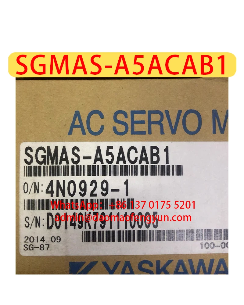 

SGMAS-A5ACAB1 Brand New Servo Motor Original Genuine SGMAS A5ACAB1，Fast shipping