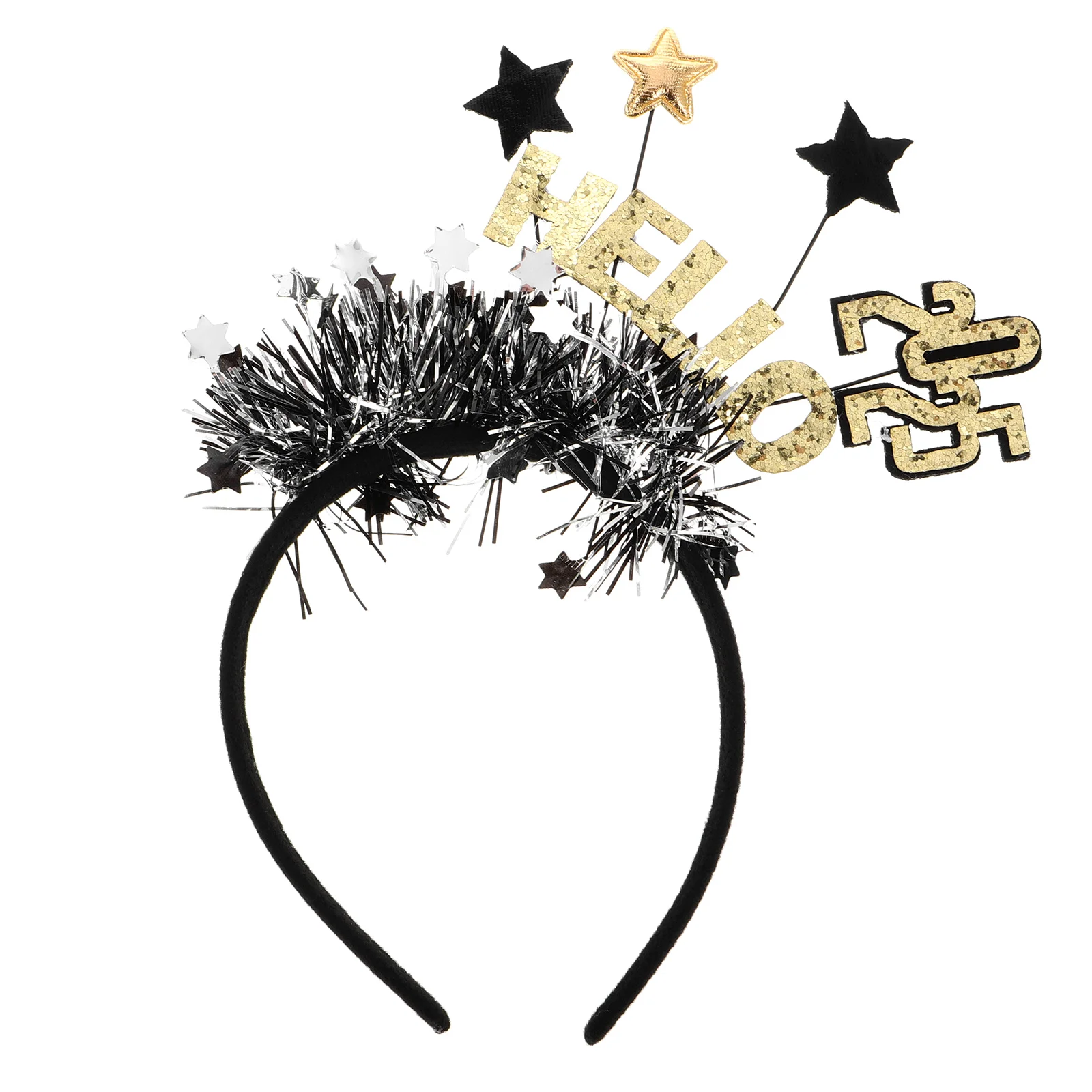 

New Year Headband Happy Headdress Years Hats Props Hair Accessories Party Decorations Plastic Headbands