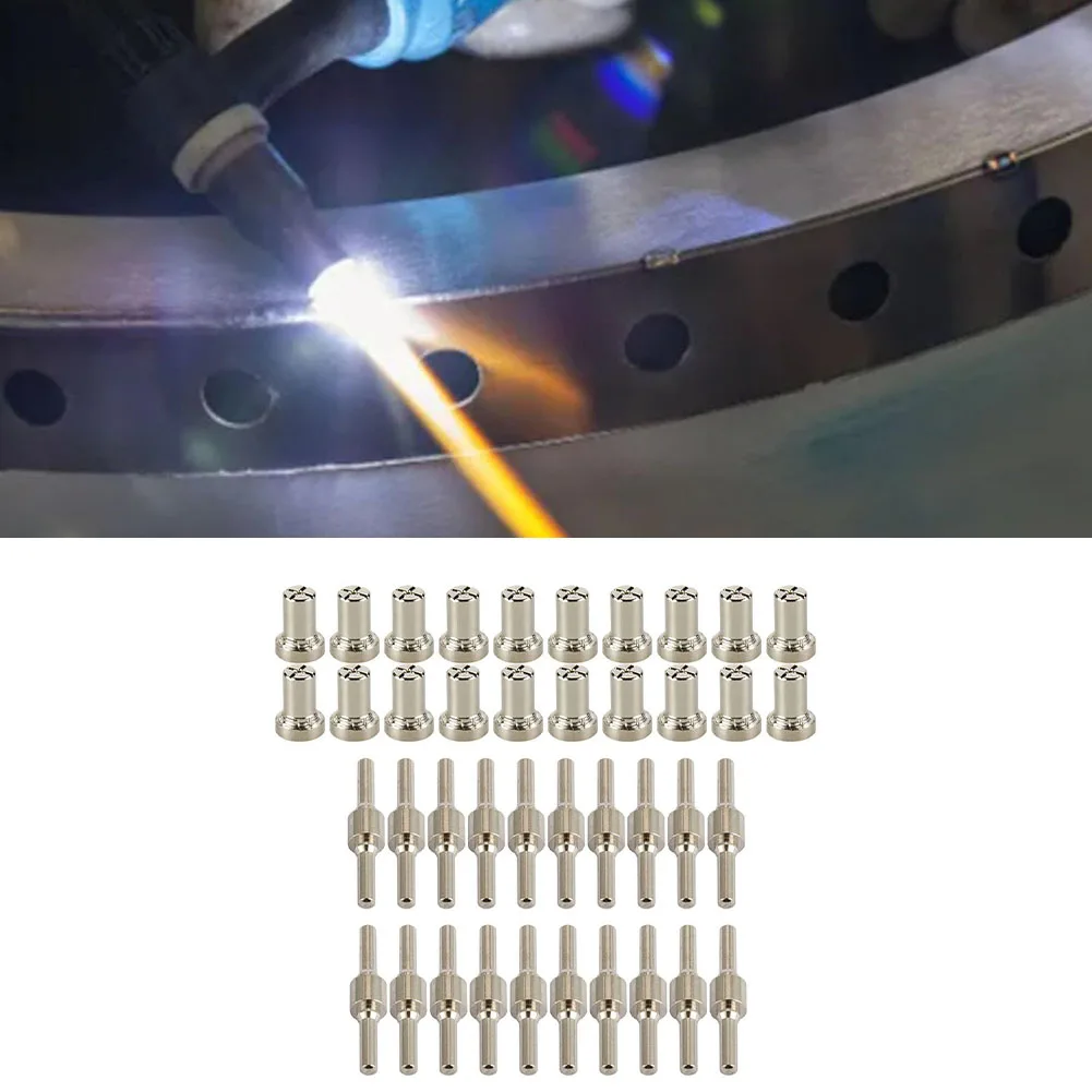 40 шт. PT31 LG40 Plazma Kesici Elektrot Ucu Kabı Genişletilmiş Nikel Kaplama Sarf Malzemeleri Meme PT31 CUT40 CUT50s PLC50D 40 шт. PT31 LG40 Plazma Kesici Elektrot Ucu Kabı Genişletilmiş Nikel Kaplama Sarf Malzemeleri Meme PT31 CUT40 CUT50s PLC50D