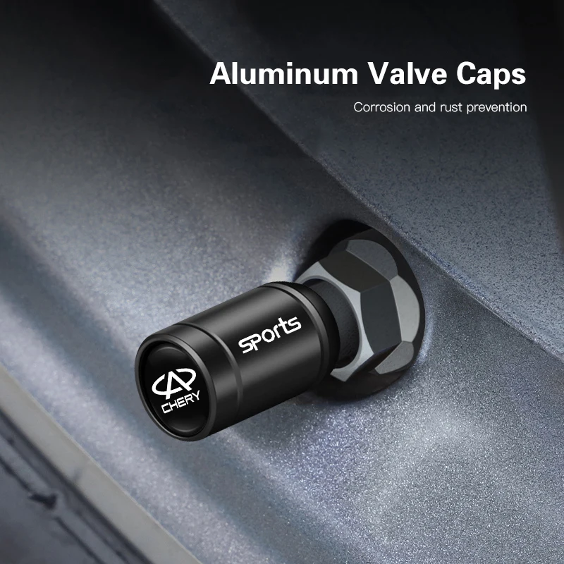 شيري سيارة الإطارات عجلة صمام قبعات غطاء سيارة مفتاح سلسلة حلقة المفاتيح لشيري أومودا تيجو برو فولوين أريزو QQ 5x X1 T11 Gx EQ7 E3