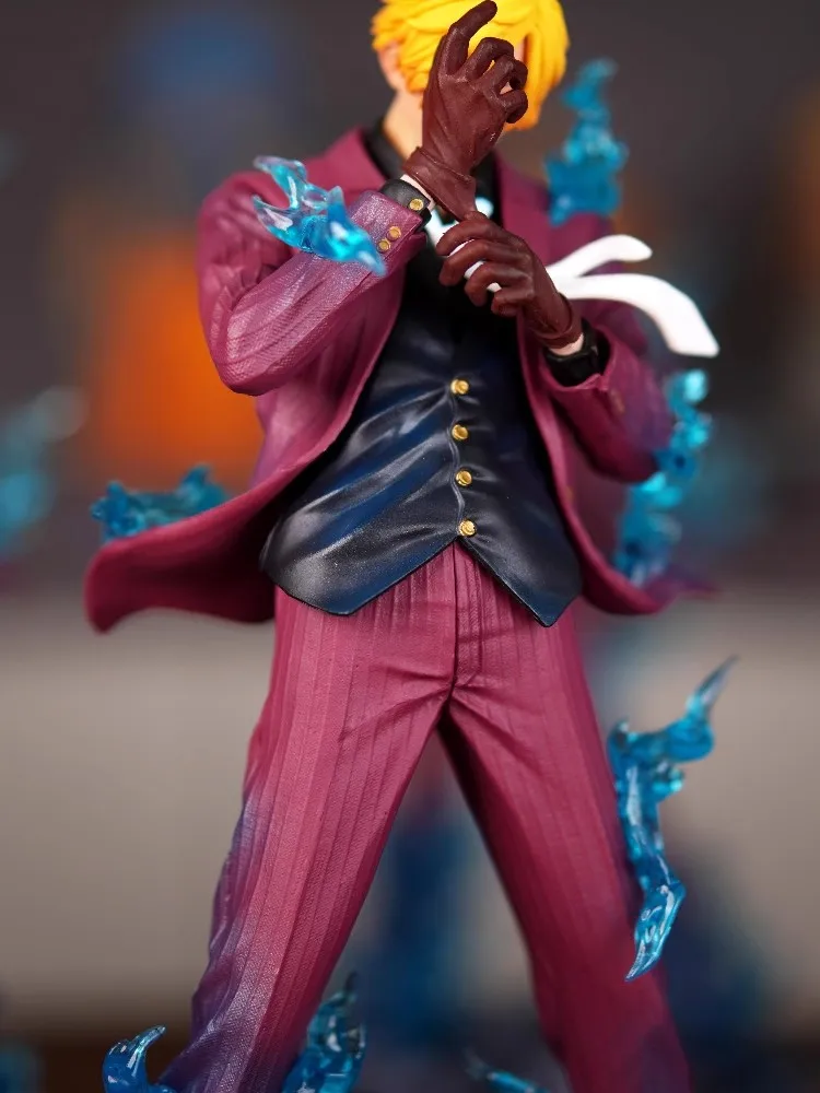 25CmอะนิเมะOne PieceรูปSanjiตัวเลขTuanhui Sanjiตุ๊กตาฐานPvcรูปปั้นคอลเลกชันรุ่นของเล่นสําหรับของขวัญเด็ก