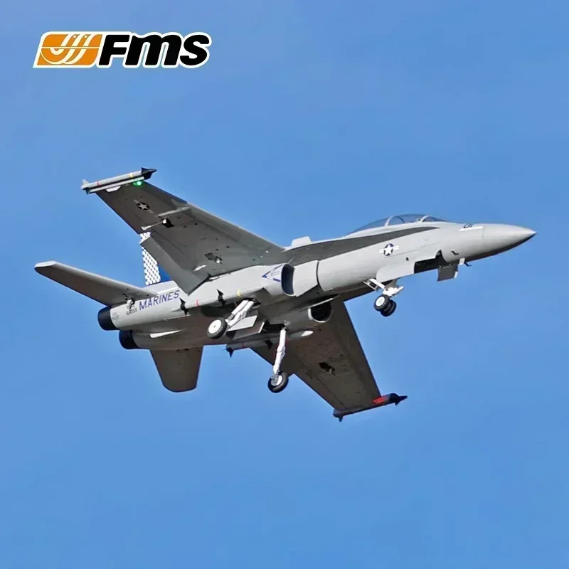 FMS 80mm kanałowy F/A-18 myśliwiec Hornet F18 model elektryczny zdalnie sterowany samolot ze stałym skrzydłem