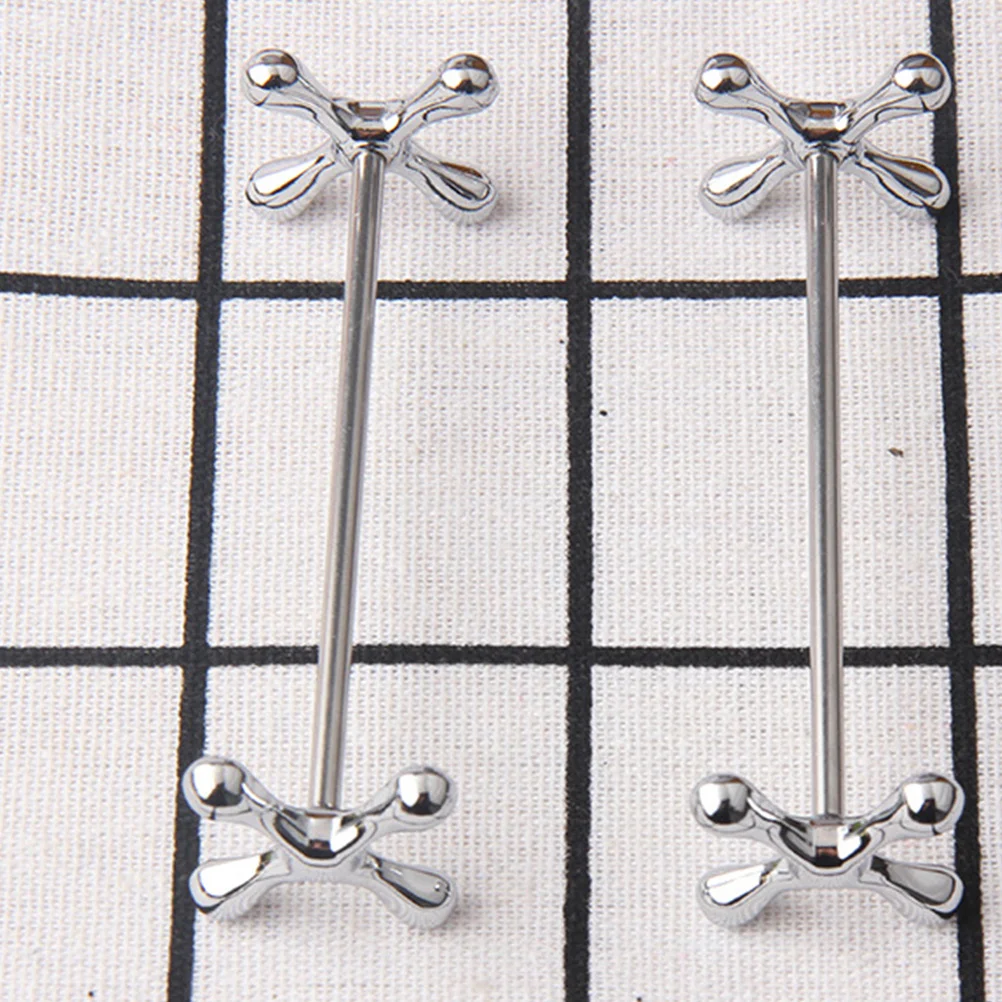 

2Pcs Zinc Alloy Chopstick Stand Plum Shape Decorative Rest for Spoons Forks Home Dining Table Silver Chopstick Holder