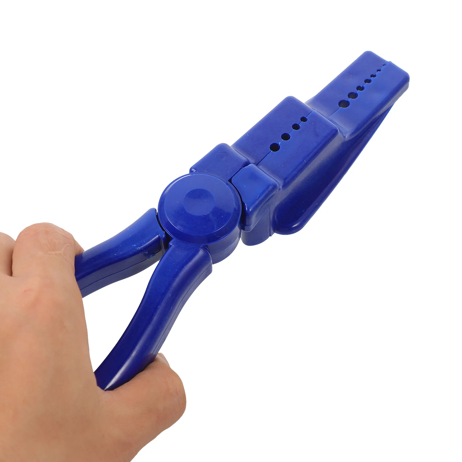 

Plastic Nail Plier with Nail Holes Auxiliary Nailing Tool for Hand Protection Compact Hammering Aid for Home Repair Projects