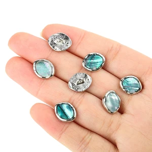 Schwarze Mutter der Perlenschalenknöpfe für Kleidung, Ornamente, Metallknopf, Blusen, Strickjacke, Nähbedarf, 5pcs 8 Hauptverkäufe Mutter Perlenknöpfe - №5