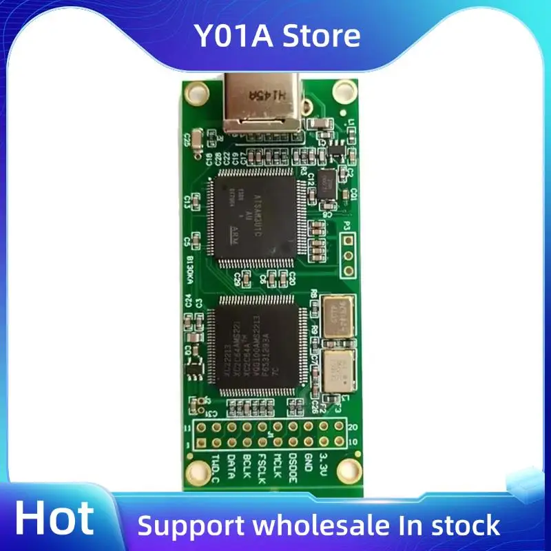 Y01A USB Card Module Amanero Combo384 DSD512 PCM384 32-Bit In Italian- C3391 Model For Hifi For DAC Amplifiers