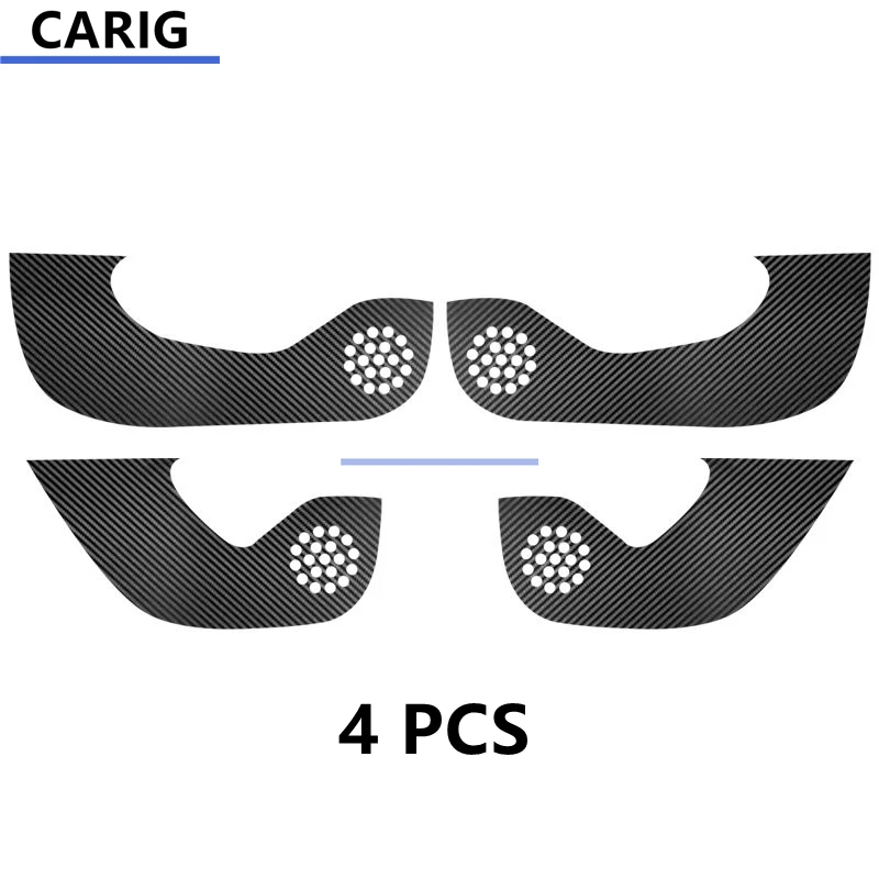 For HYUNDAI TUCSON 21-22 Door Anti-kick Sticker Modified Carbon Fiber Pattern Interior Film Accessories Modification