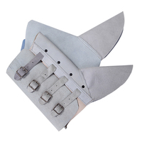 Cowhide Electric Foot Protective Shoe Protector White Retardant Heat Insulating Shoes Cowhide Shoes Cover Welding