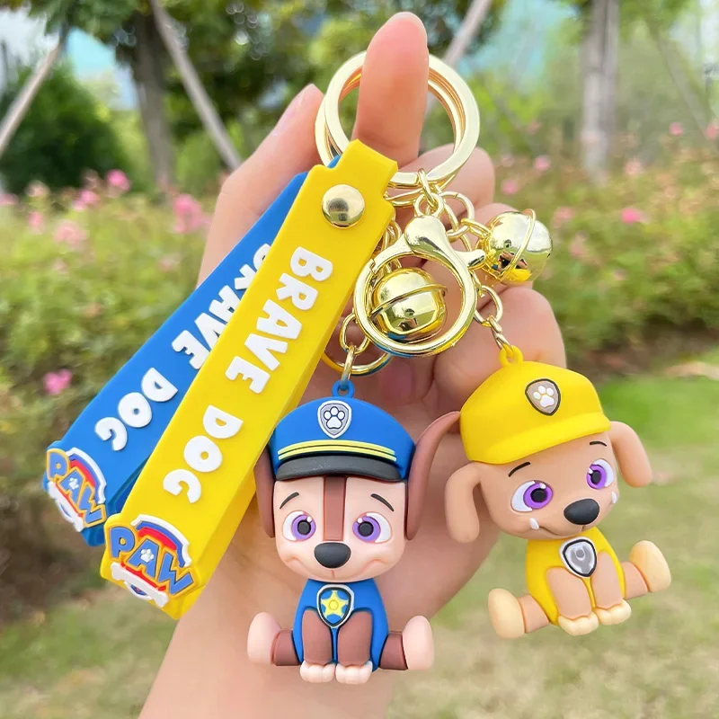 

Anime Paw Patrol Chase Skye Rocky Marshall Keychain Cute Doll Puppet Pendant Key Chain Schoolbag Pendant Children Student Gifts