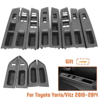 Panel de Control de interruptor de ventana de coche, cubierta de Panel superior de reposabrazos de repuesto para Toyota Yaris/Vitz 2010 2011-2014, Panel de puerta de reposabrazos