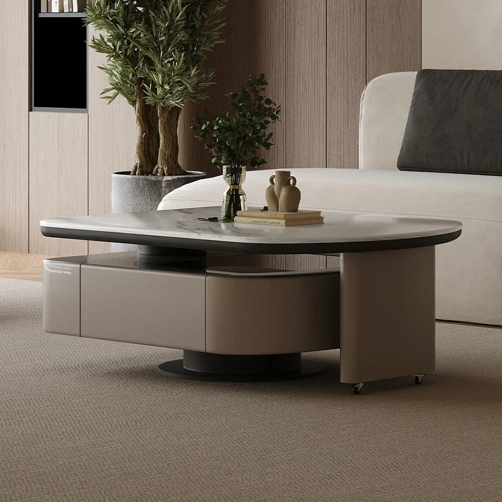 Mesa De centro De moda nórdica, mesa De centro moderna estética minimalista De lujo, mesa Premium elegante, muebles para el hogar