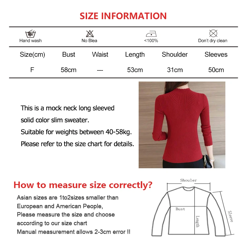 Women Fall Warm Sweater Mock Neck Ruffles Long Sleeve Knit Simple Pullovers Slim Solid Rib Casual Sweater Winter Base Shirt TRAF