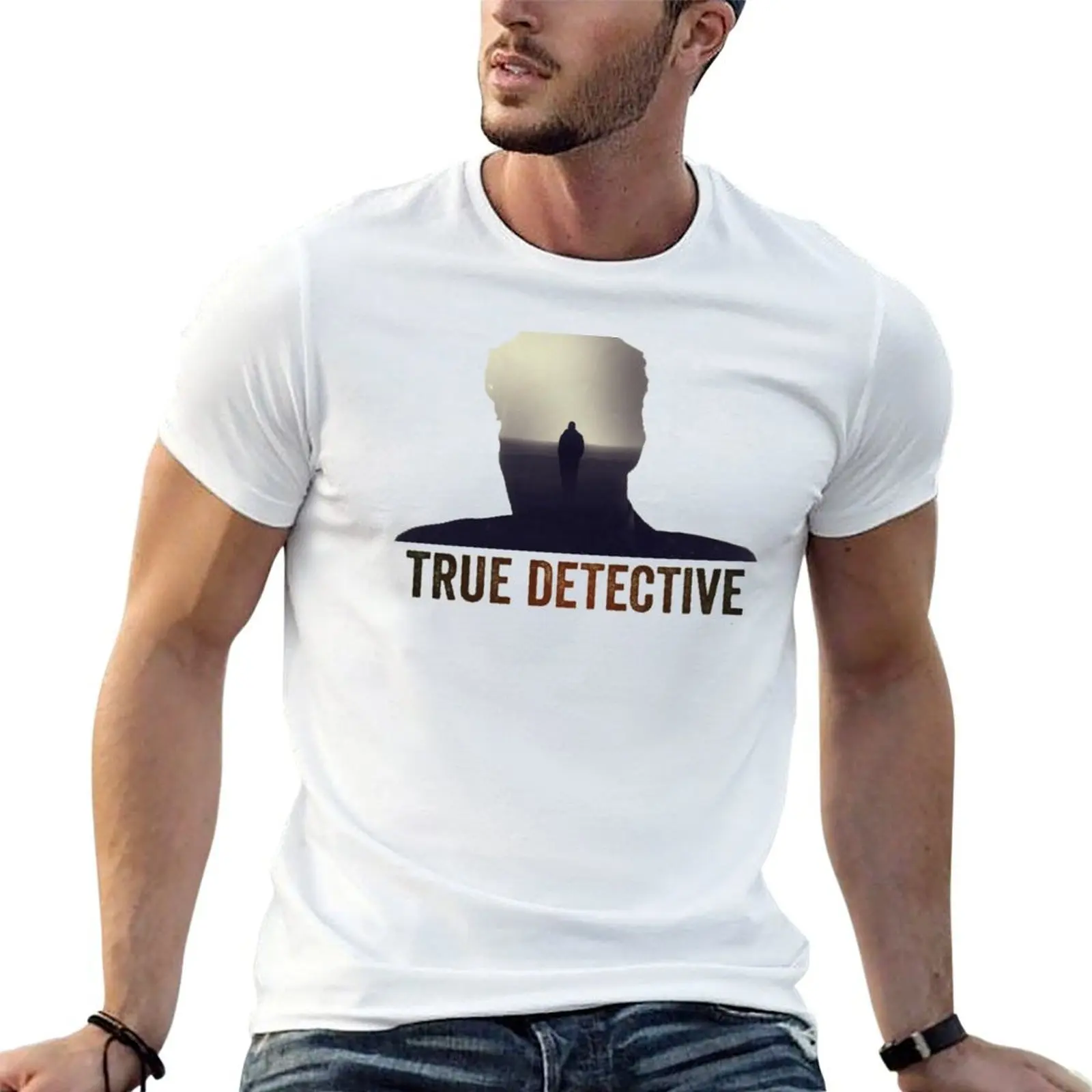 True Detective Intro Tshirt T-Shirt t shirts for man graphic cars t shirts for man cotton funny T-Shirt