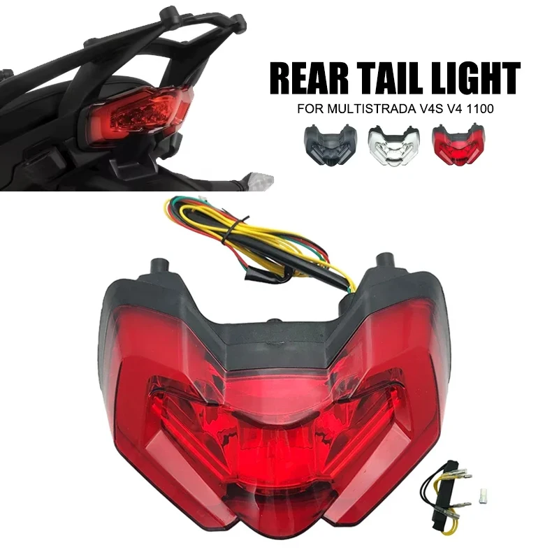

Для Ducati Multistrada V4 V4S Multistrada 950 2021-2023 задний фонарь мотоцикла, встроенный тормозной сигнал поворота, задние задние фонари