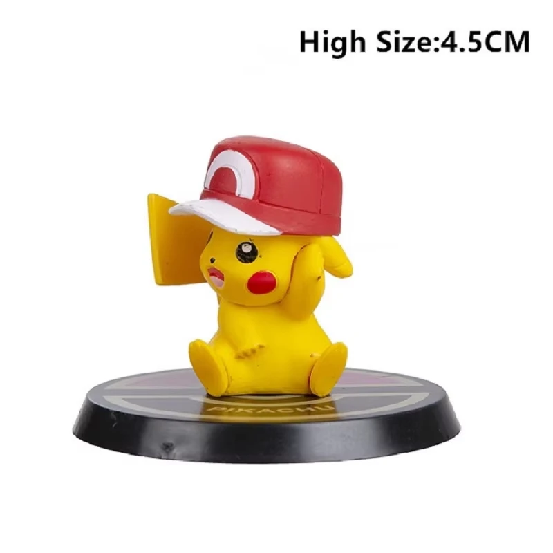 Pokemon 6 Pcs/Set Anime Figure Pikachu 6-7cm Figure Charizard Blastoise Squirtle Bulbasaur Action Figures Model  toys Gifts