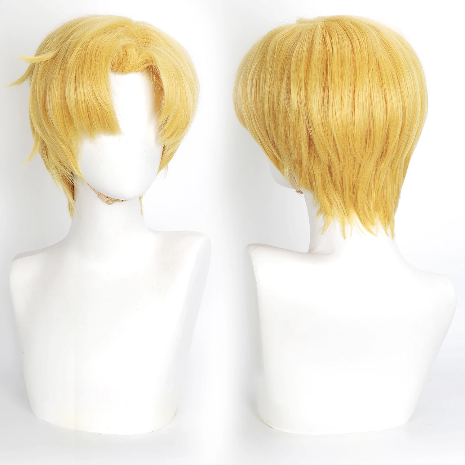 

Парик для косплея Orb: On the Movements of the Earth, аниме-парик Рафай, короткий светлый синтетический парик для ролевых игр с шапочкой-подкладкой для Хэллоуина