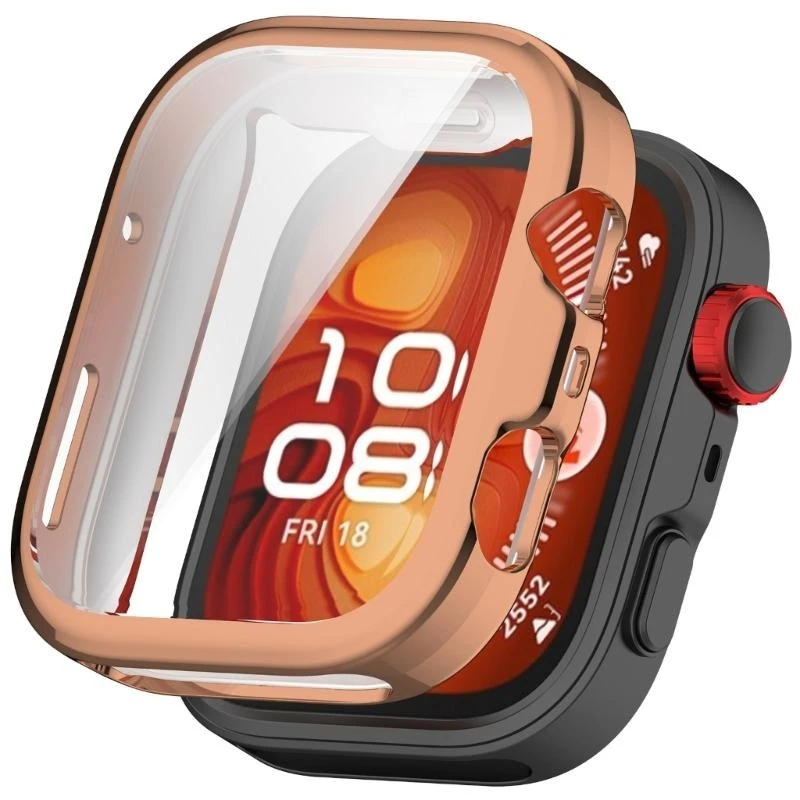 83CE Impact Resistance Housing Guard Soft Flexible TPU Protective Cover Full Access To Button for Watch Fit4 Shock Absorption