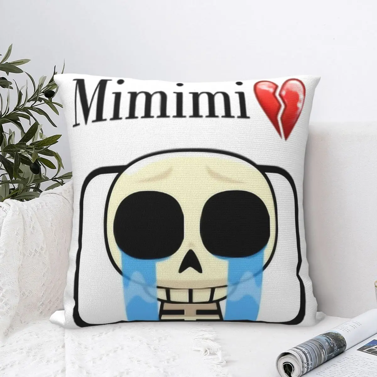 الصدام Royalees عفريت البكاء MeMeMe المخدة المنتج غطاء وسادة ناعمة وسادة تغطي أريكة الزينة مربع متعدد الحجم #2