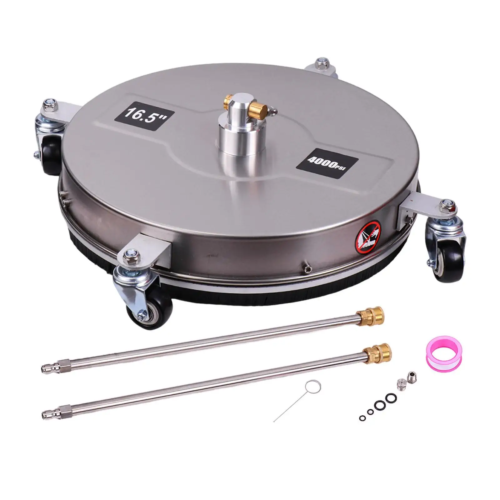 Pressure Washer Surface Cleaner 4000 PSI High 6.5inch Power Washer Accessory 1/4