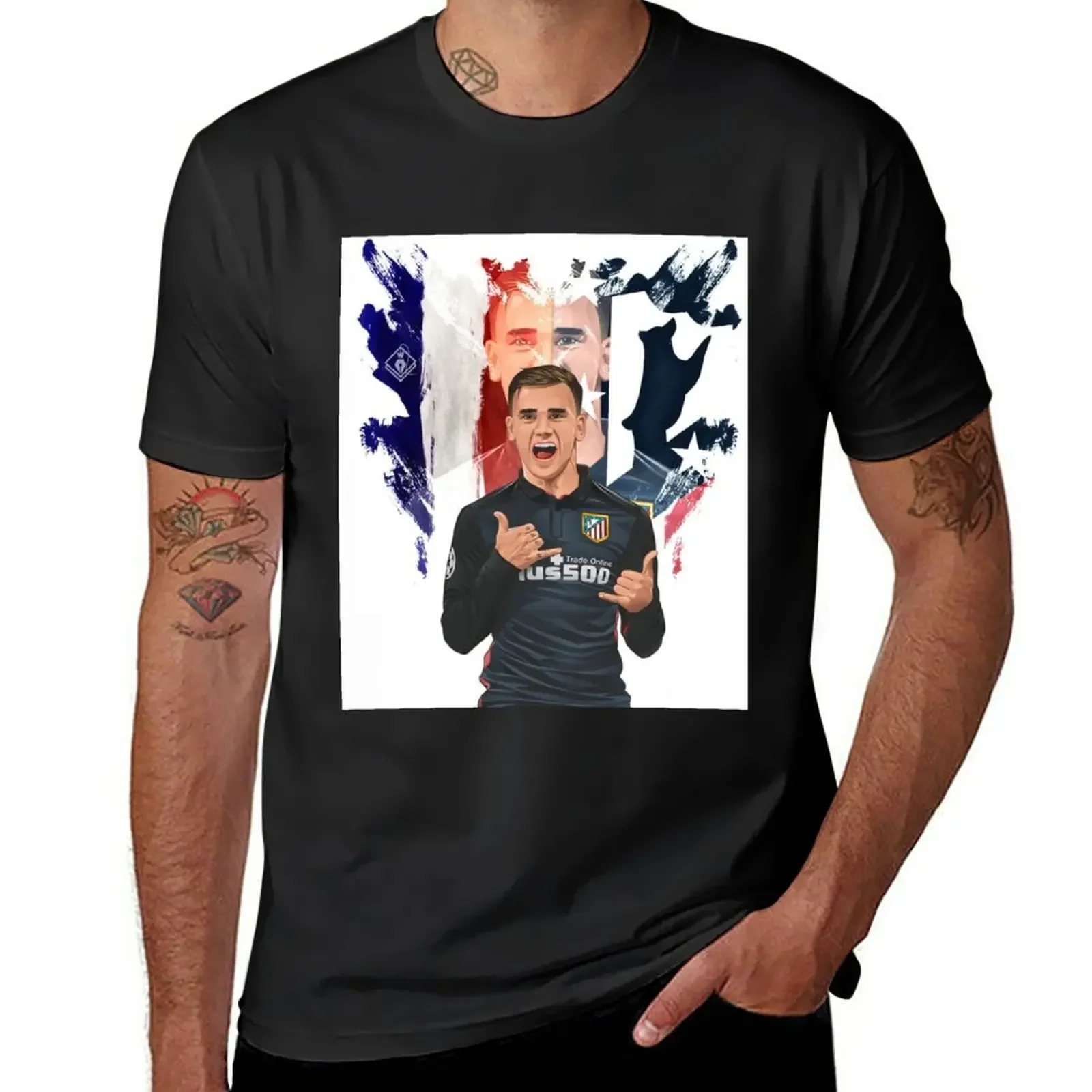 

Summer shirt heavyweight New Antoine Griezmann 5 T-Shirt Short sleeve tee T-shirt for a boy mens big and tall t shirts