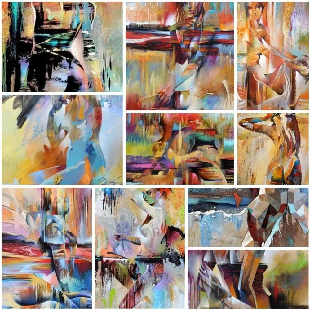 605146 Abstract Women Paint By Numbers 40x50 Art Craft Kits For Adults Room Decoration Gift For Wife Free Shipping 2023 HOT