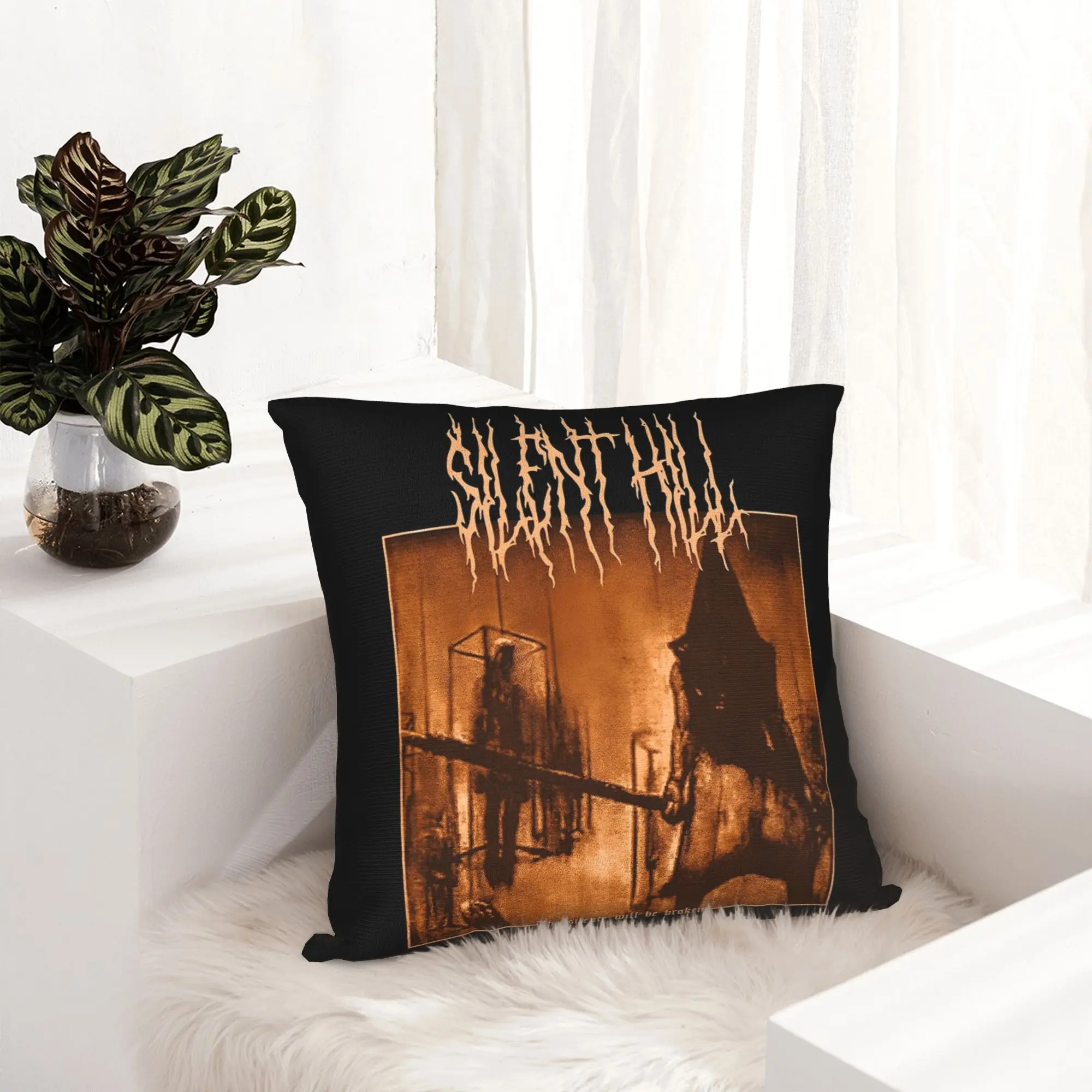 Silent Hill 2 Pillowcase Soft Fabric Cushion Cover Decorative  Pillow Case Cover Home Square 40X40cm