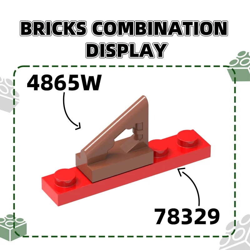 Wange 176 Teile/los 4865w Abgeschrägte Winkel Geländer Bausteine MOC Bau Zubehör Kompatibel mit Ziegel Kinder Spielzeug
