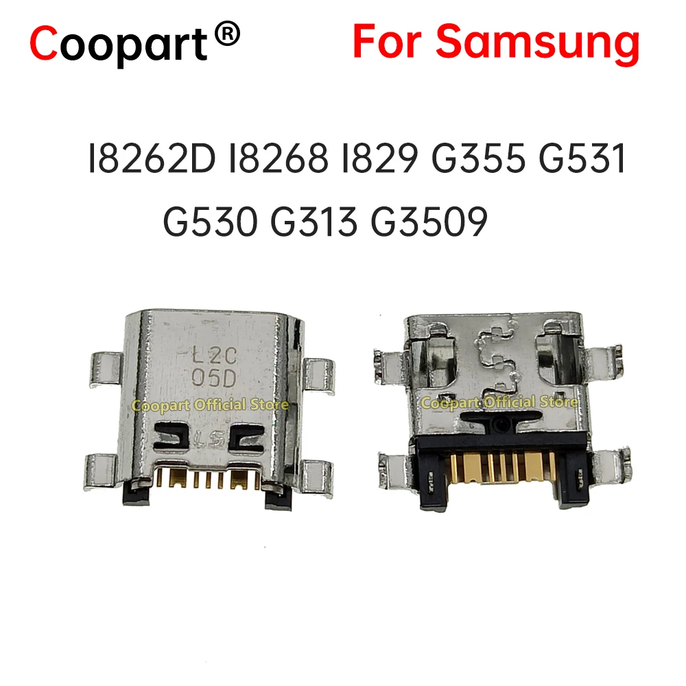 5pcs Micro USB 7Pin Connector For Samsung I8262D I8268 I829 G355 G531 G530 G313 G3509 Charging Port Tail Dock Plug Charger Port