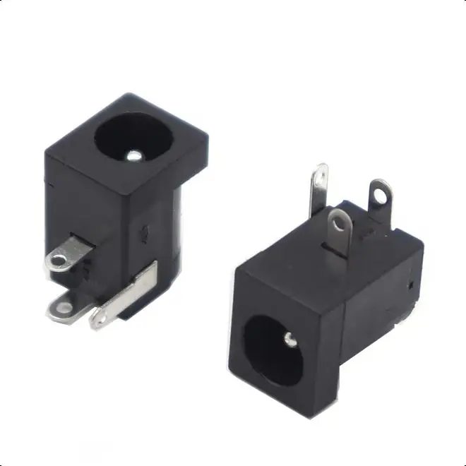 【30-5 قطعة】مقبس مقبس طاقة تيار مستمر 2.1 مم × 5.5 مم من نوع برميل PCB Mount DC-005