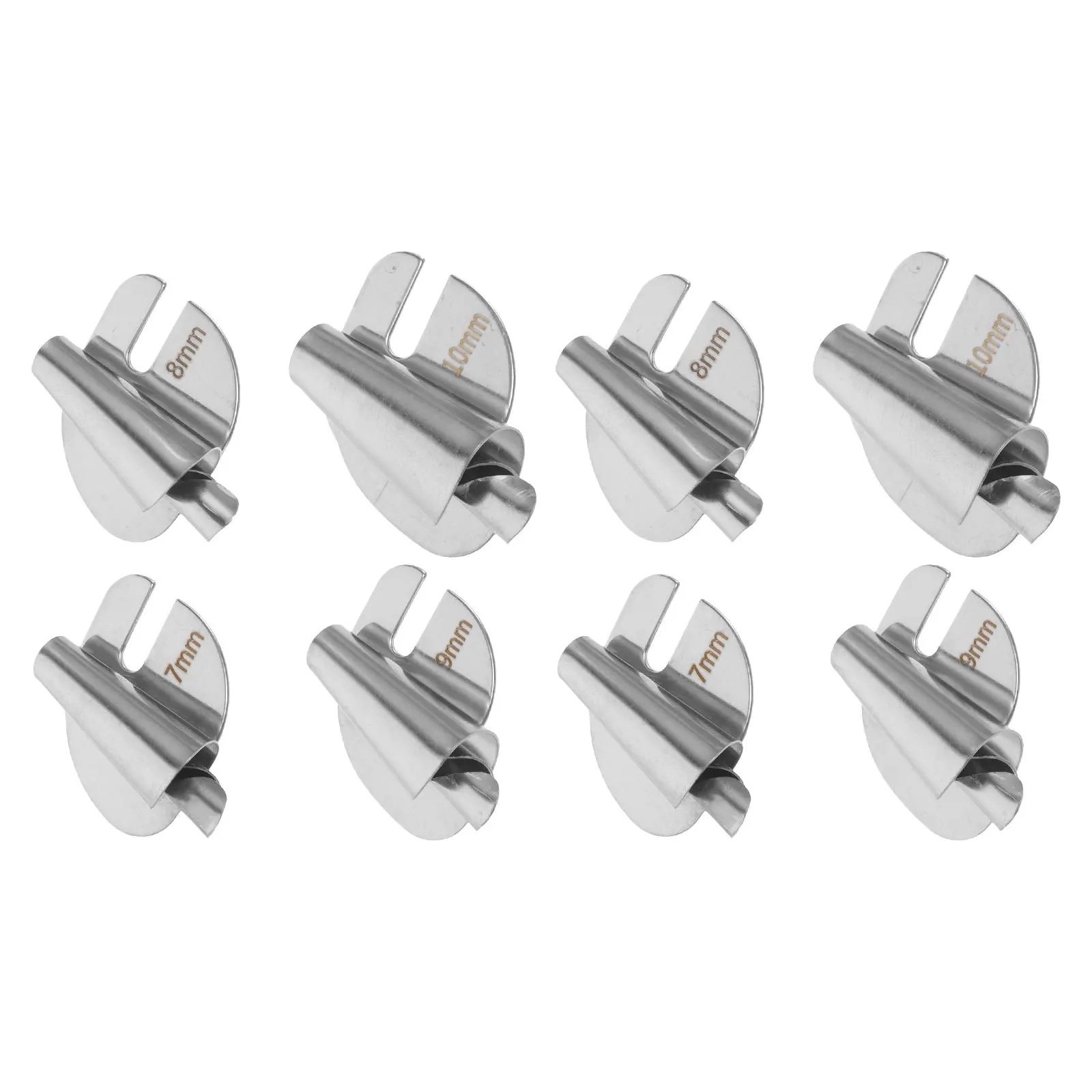 

8Pcs Wide Rolled Hem Foot 7-10Mm Heavy Duty Metal Hemmer Foot for Seamless Curved Edges in Home Sewing Rolled Hemmer Attachment