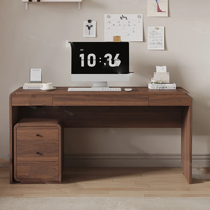 Wooden Study Office Desk Standing Executive Drawer Crafts Organizers Office Desk Storage Minimalist Scrivania Trendy Furniture