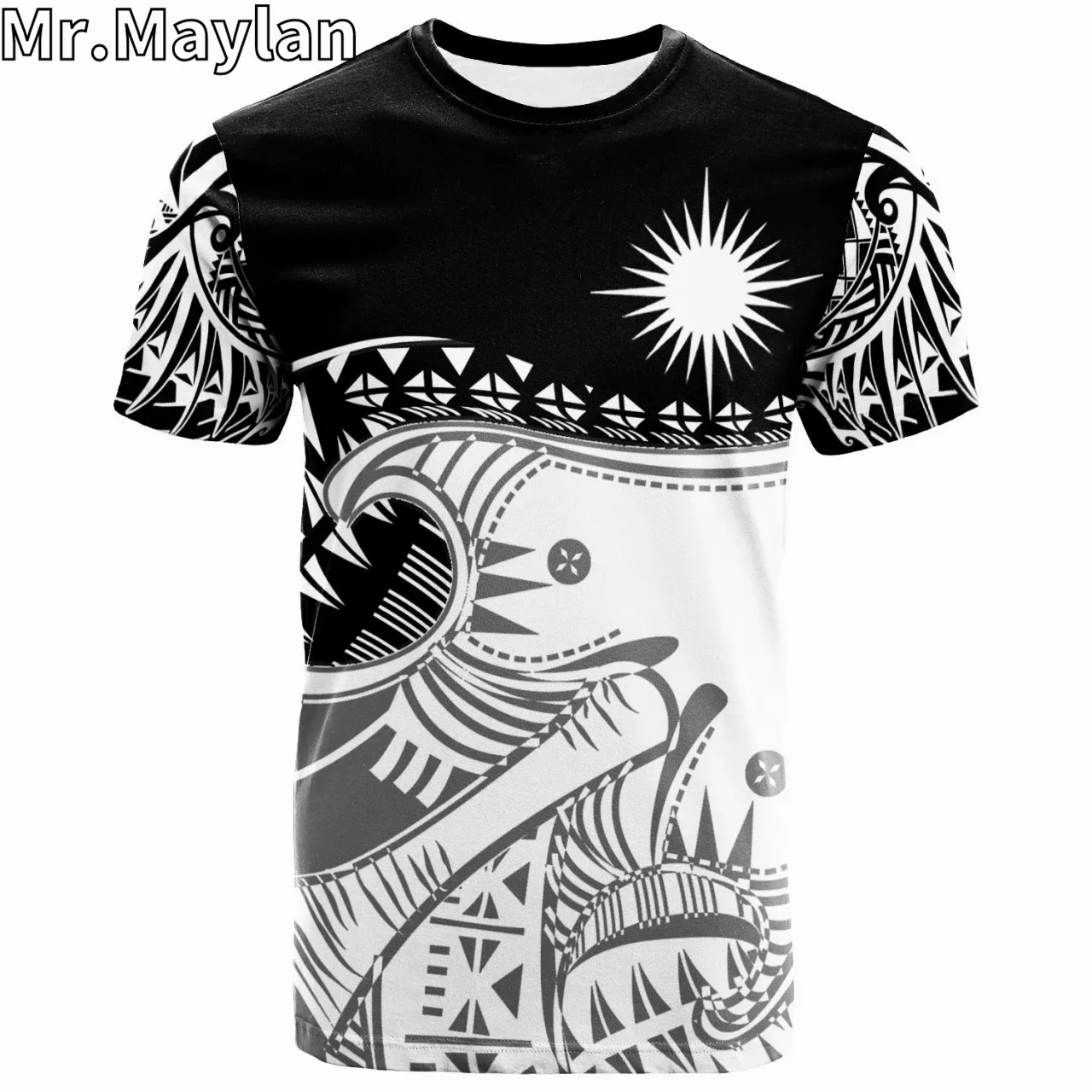 Custom 3D Marshall Islands Polynesian Hawaii T-Shirt Dynamic Sport Style Tattoo Tshirt Men Women Streetwear Unisex Tee Tops