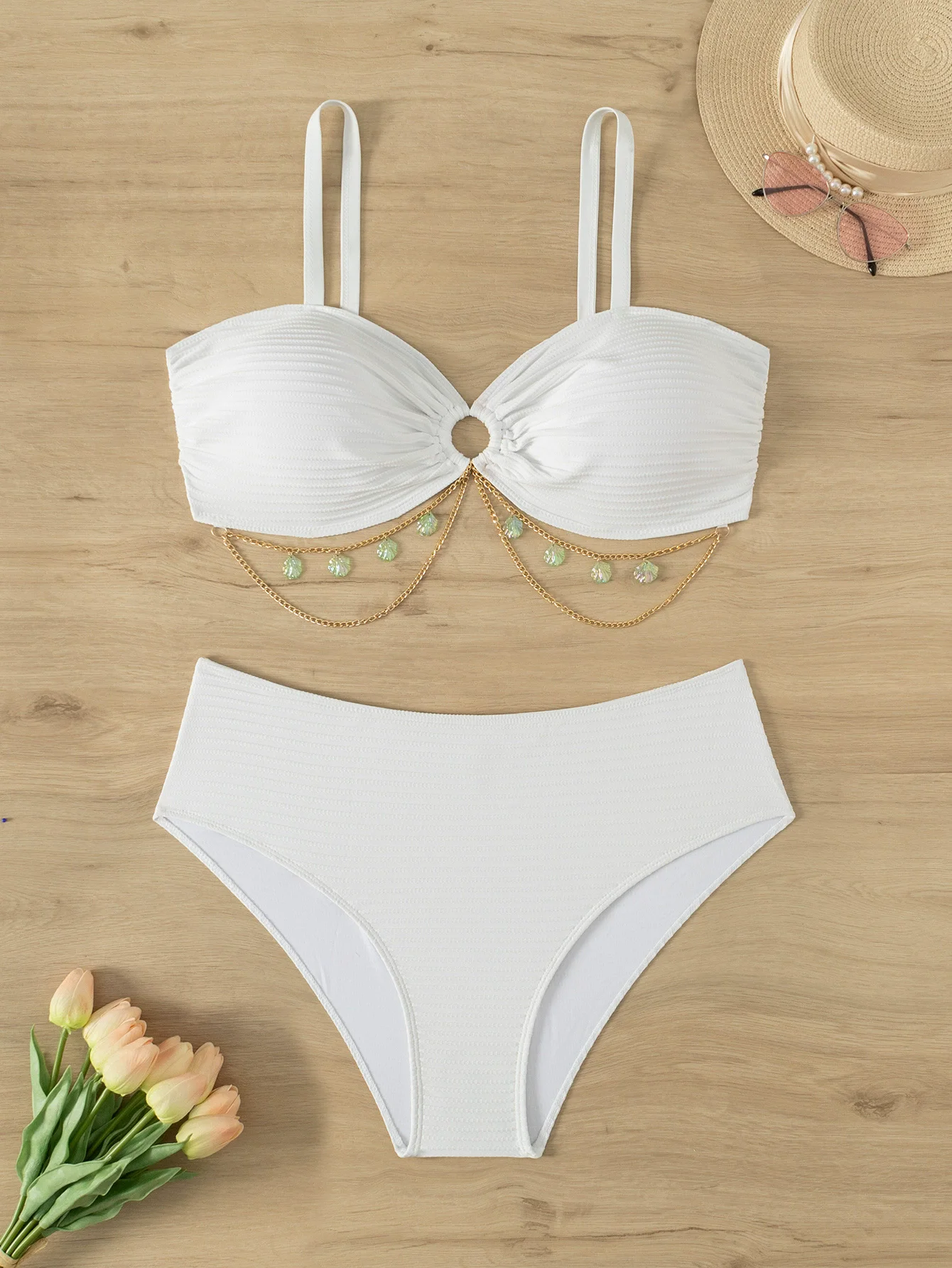 ชุดว่ายน้ําขนาดพลัสของผู้หญิง 2025 ชุดบิกินี่สองชิ้นชุดว่ายน้ําเซ็กซี่ชุดว่ายน้ําชายหาดชุดว่ายน้ําผู้หญิงอ้วนชุดว่ายน้ํา