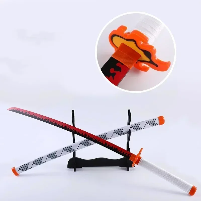72cm Demon Slayer Katana  Anime Kimetsu No Yaiba Blade Cosplay Prop Sword Tanjirou Real Size Japanese Katana Samurai Sabre Gift
