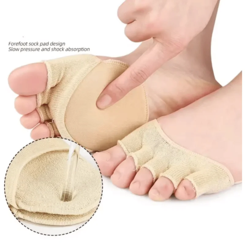 Anti-Wear Toe and Forefoot Pads for Women's High Heels, Pain-Relief Foot Pads, Ultra-Soft Foot Pads, Anti-Fatigue Foot Inserts