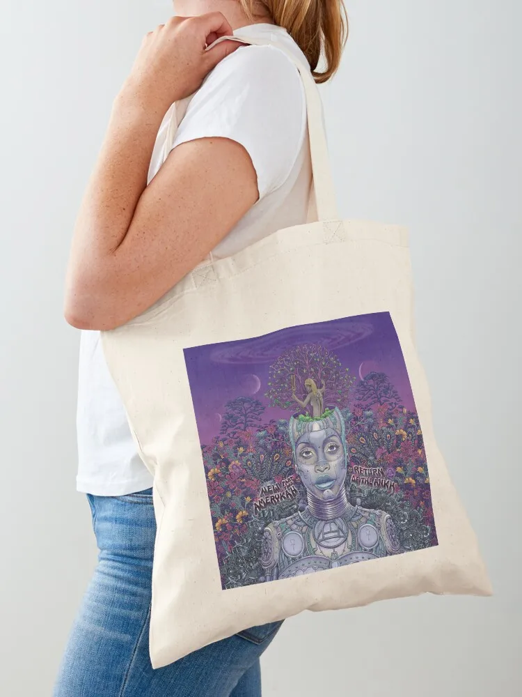 

Erykah Badu New amerykah part two return of the ankh Tote Bag hand bags reusable shopping bags tote bag screen Women's handbag