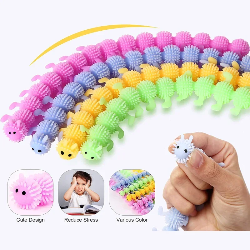 

Fidget Antistress Toys Caterpillar Stretchy Relieves Stress Toy Gift Kids Adults Decompression Toy Funny Squeezable Toys