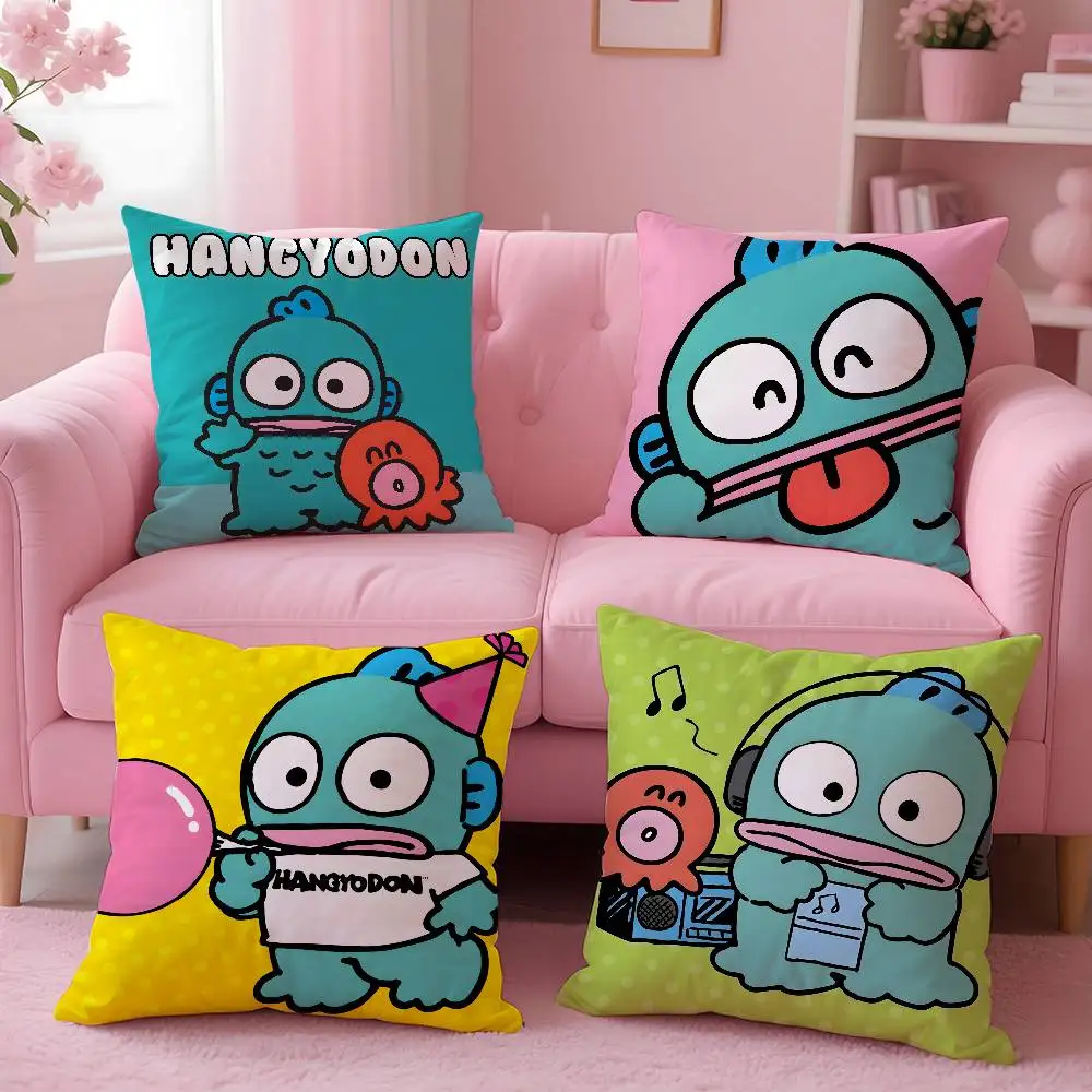 

MINISO H-Hangyodon Pillow Case Skin-Friendly And Comfortable Fabric Pillowcase Lnvisible Lilky Zipper