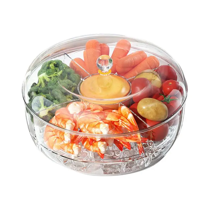 

Вращающаяся коробка для закусок, портативный органайзер, коробки для хранения, лотки для фруктов, контейнер для закусок, Спиннер